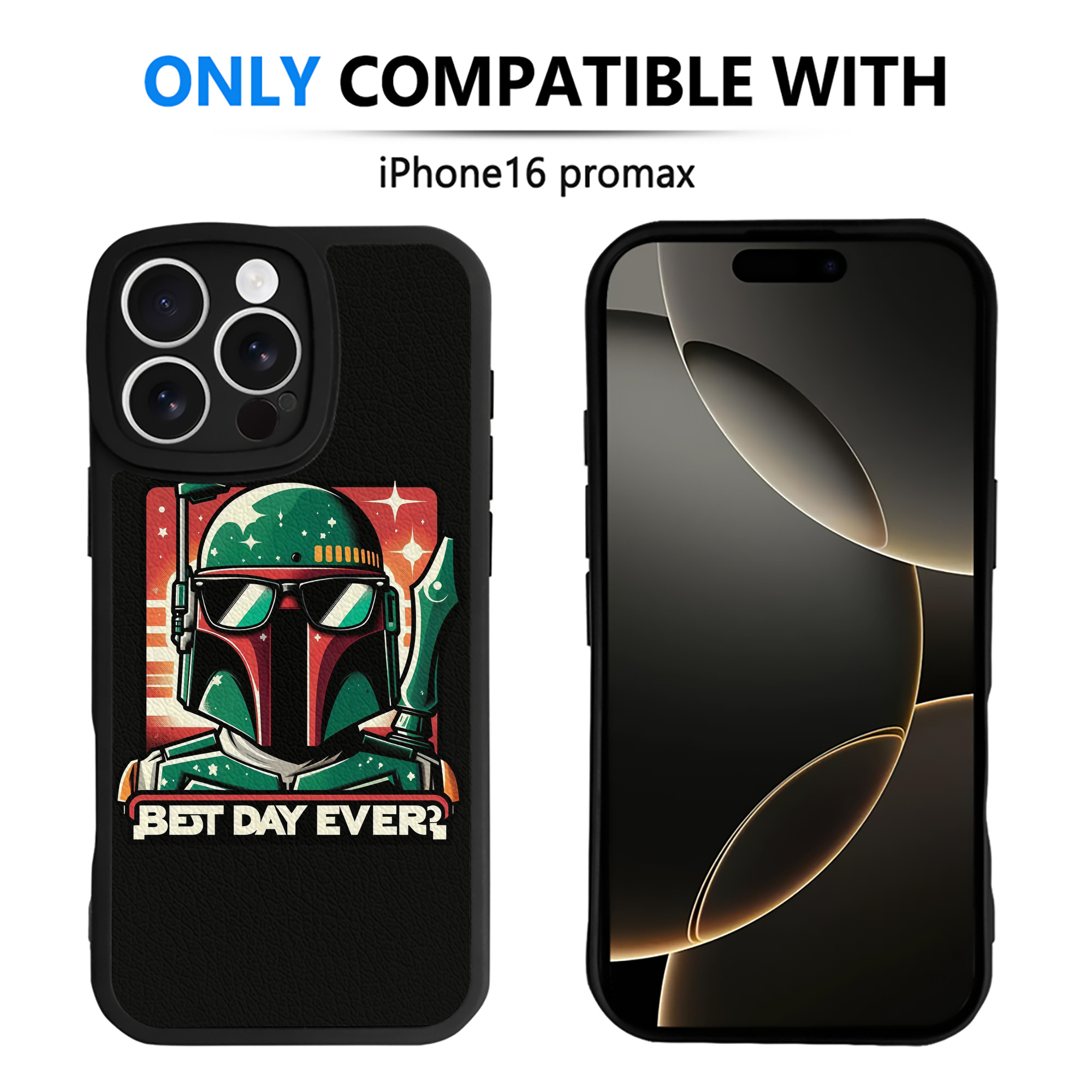 （画像用） スター・ウォーズ Star Wars 【iPhone 16シリーズ対応】シリコンスマホケース（レザー調） 材質：シリコン